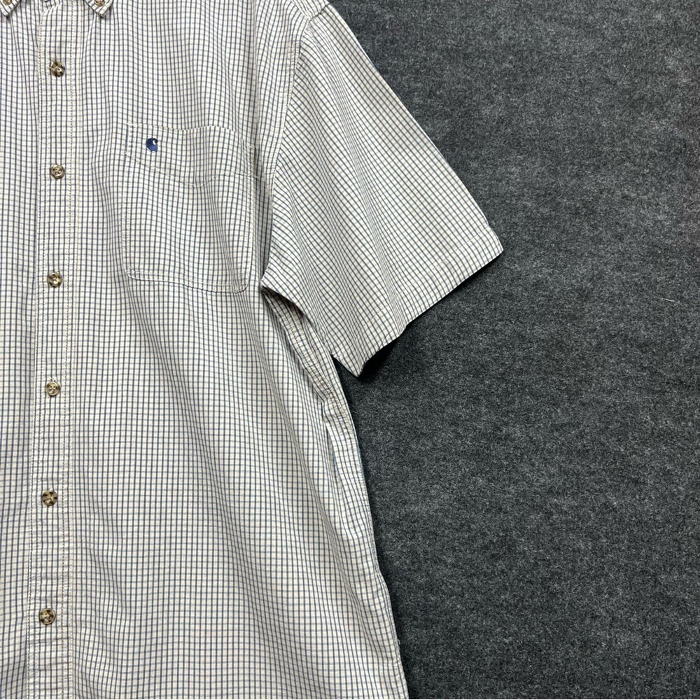 Carhartt Mens Short Sleeve Button Down Shirt Size XL - Picture 5 of 11